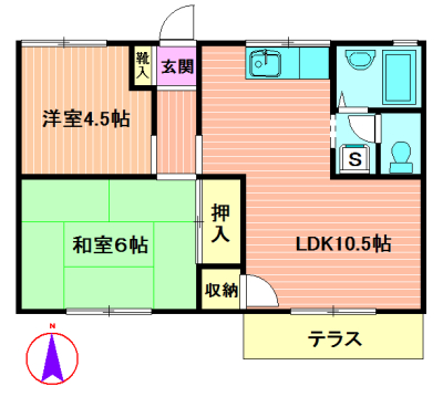 グランデールＳの間取り