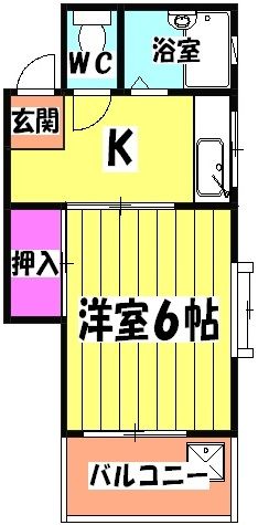 東京都足立区関原３（マンション）の賃貸物件の間取り