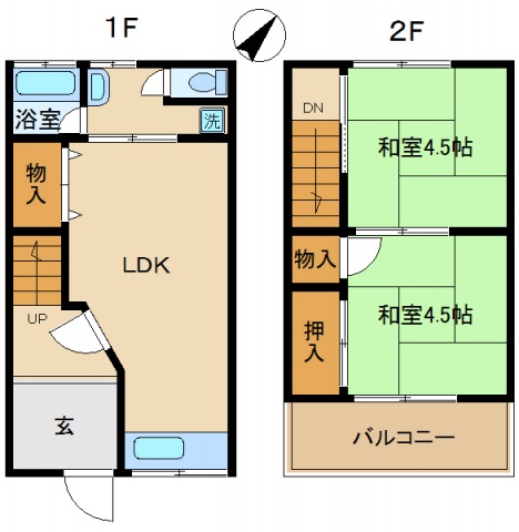 井原荘の間取り