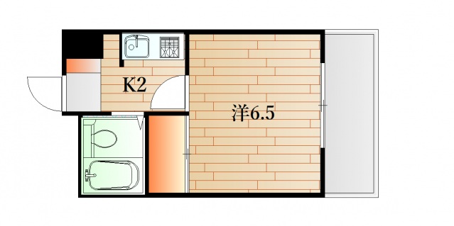 下関市川中豊町のアパートの間取り