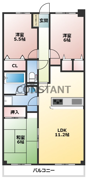 【グラン川内タワーの間取り】