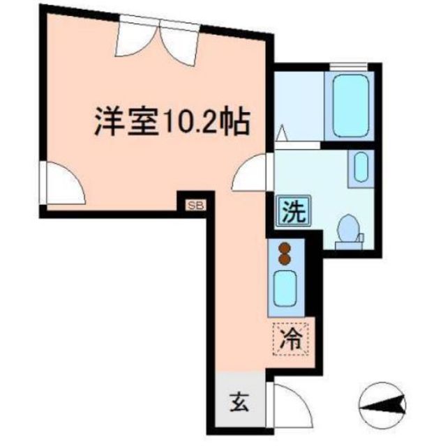 東京都新宿区左門町（アパート）の賃貸物件の間取り