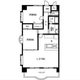 豊橋市佐藤のマンションの間取り