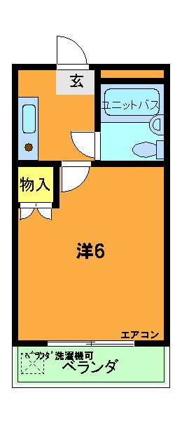 京都市西京区大枝沓掛町のマンションの間取り