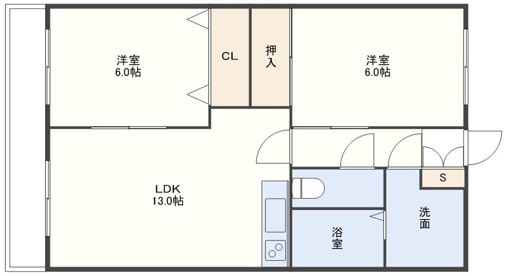 カルディア田崎壱番館の間取り