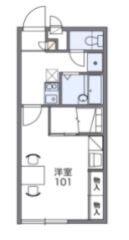 レオパレスルシェルAの間取り