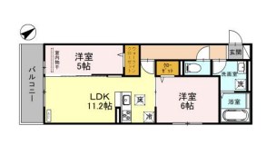 神戸市西区北別府のアパートの間取り