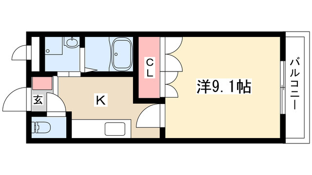 グランディールＵの間取り