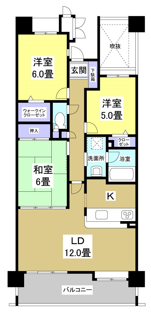 グランコートEAST25の間取り