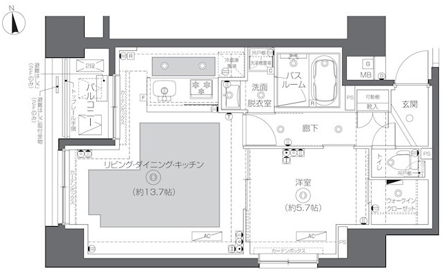 ZOOM秋葉原SQUAREの間取り