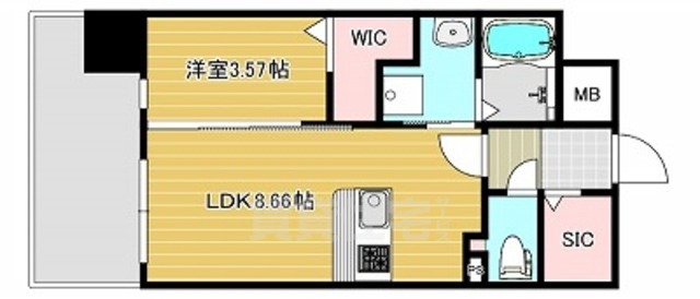 【福岡市中央区谷のマンションの間取り】