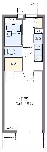 レオパレスブランシェの間取り