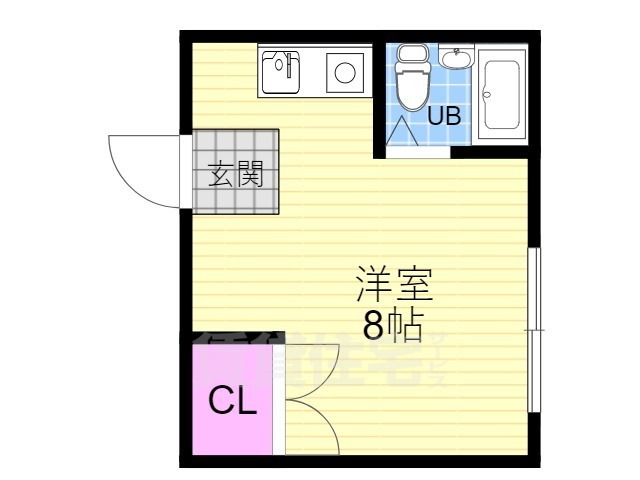 京都市伏見区深草稲荷中之町のマンションの間取り