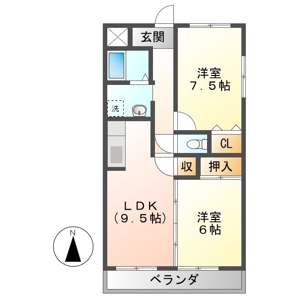 サンシャインまつもの間取り