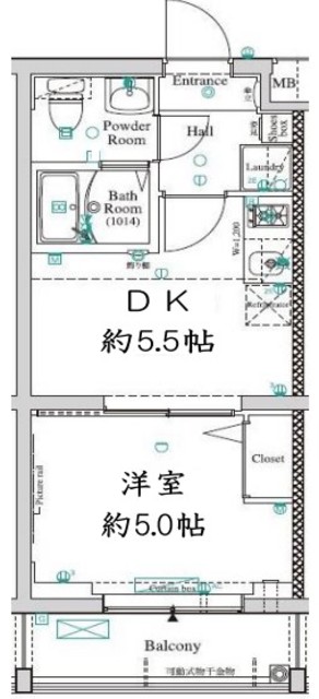 【ベルシード板橋蓮根アンベリールの間取り】