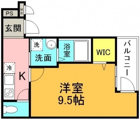 東大阪市御厨中のアパートの間取り