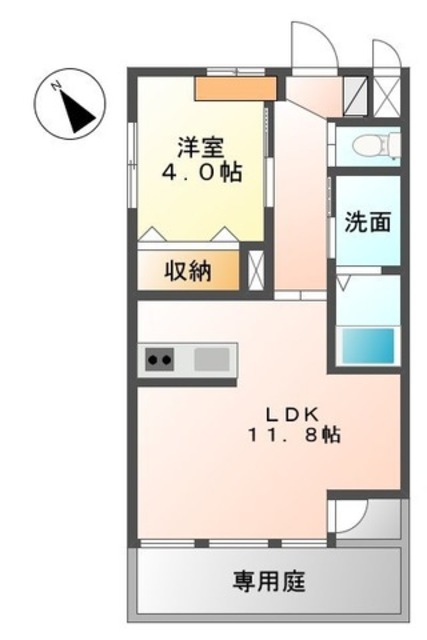 泉北郡忠岡町忠岡中のアパートの間取り