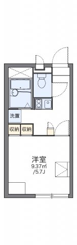 レオパレスひまわりの間取り