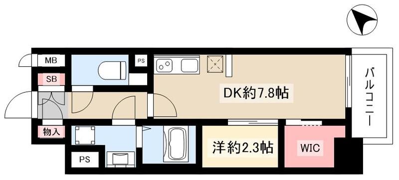 ディアレイシャス東別院IIの間取り