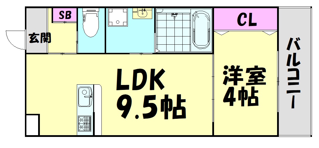 アリビオ泉佐野の間取り