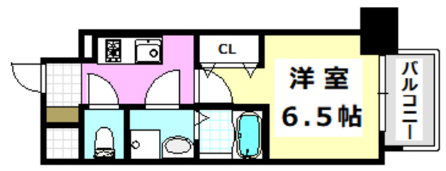 吹田市岸部南のマンションの間取り