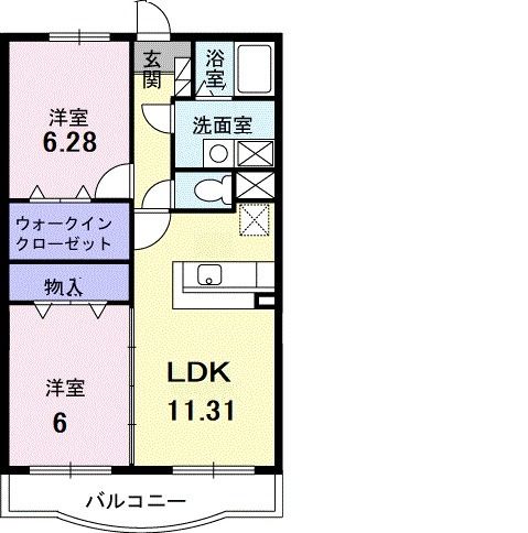 エテルノ・グランデ弐番館の間取り