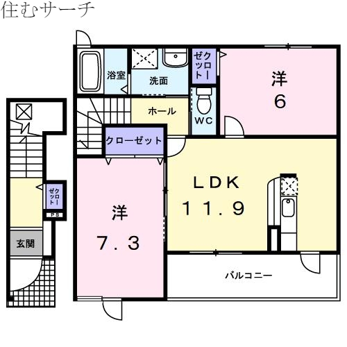 カーサ　トランキーラ・藤の間取り