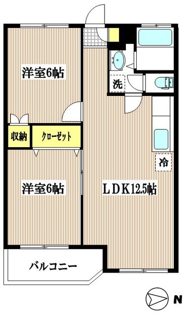 シャトレー新井の間取り