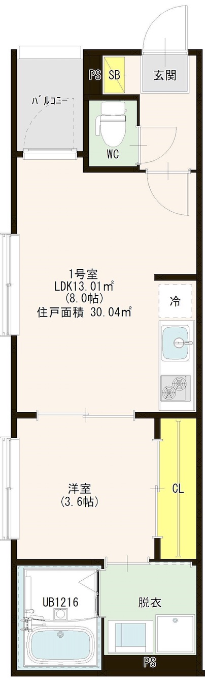 【京都市伏見区醍醐御霊ケ下町のアパートの間取り】