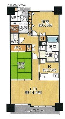 キャンファーローレルタワー豊橋の間取り