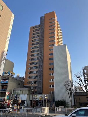 【キャンファーローレルタワー豊橋の建物外観】