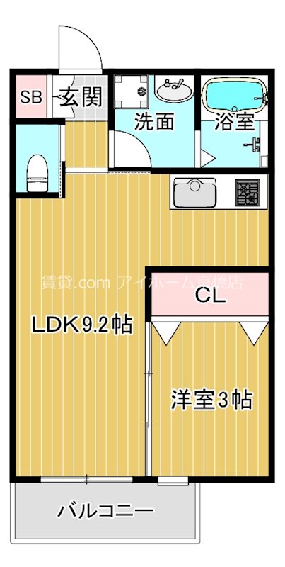 大阪市鶴見区今津北のアパートの間取り