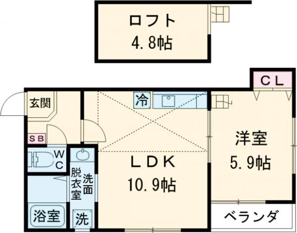 Ｆｌｅｕｒ(フルール)の間取り