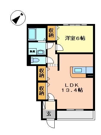 グリーンハウス仁科の間取り