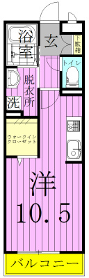 オッツ新鎌ヶ谷の間取り