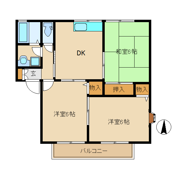 セジュール１４番館の間取り