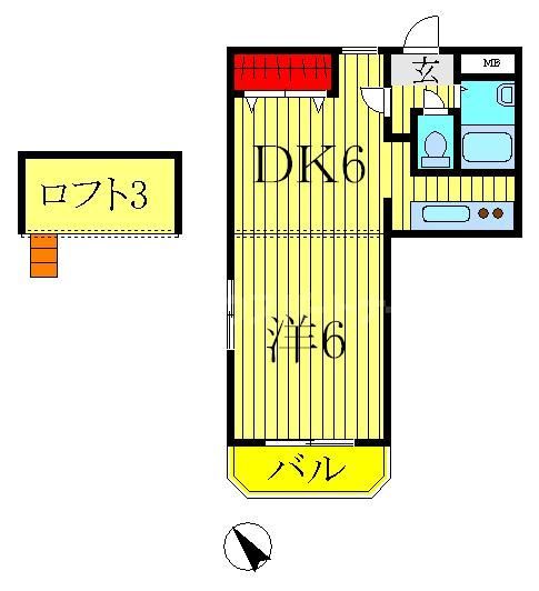 ウィンベルデュエット北柏第１の間取り