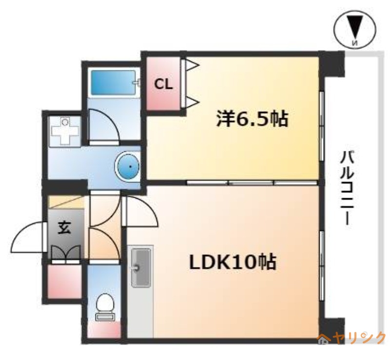 スタジオスクエア泉の間取り