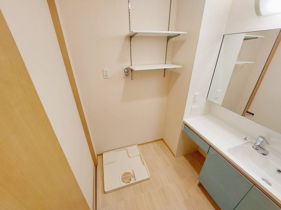 洗面設備　洗濯機置場