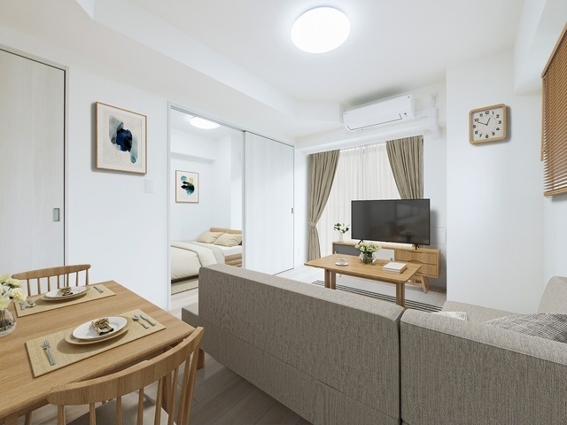 居室・リビング　モデルルーム：家具などは撮影用です