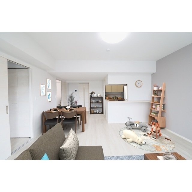 居室・リビング　【家具・調度品等はＣＧ加工です。実際の賃貸住居には含まれませ