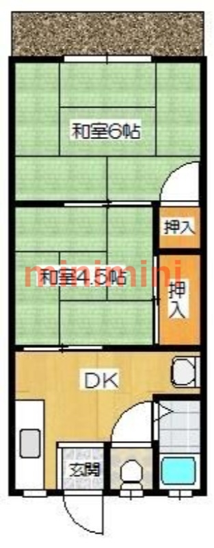 園田ハイムA棟の間取り写真