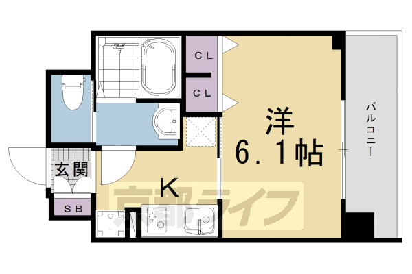 プレサンス京都室町通紫水の間取り写真