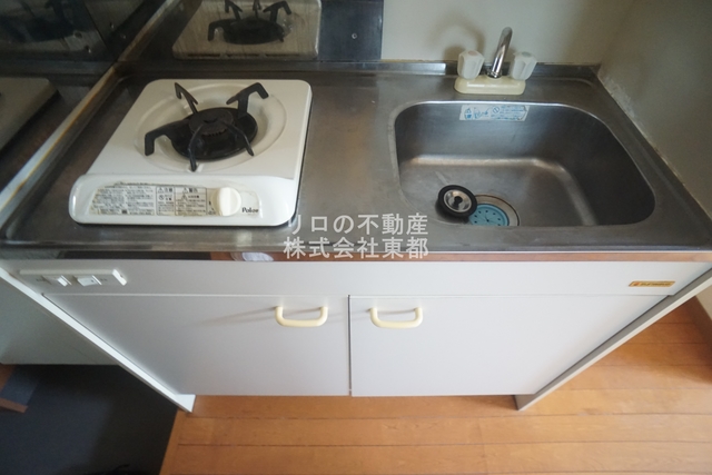 キッチン　１口ガスコンロ設置済！お引越し後すぐにお料理できます☆