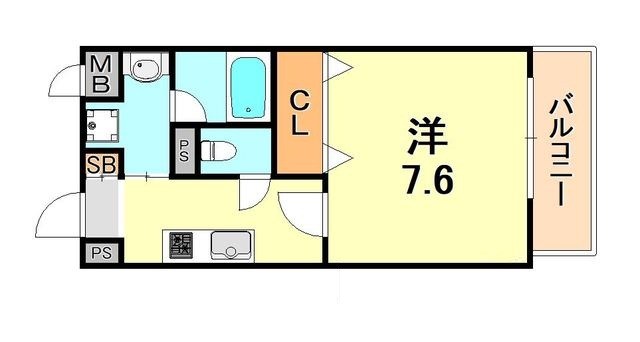 リバーサイド安藤2の間取り写真