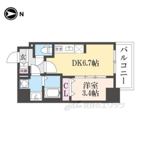 ファステート京都東寺フェイブの間取り写真