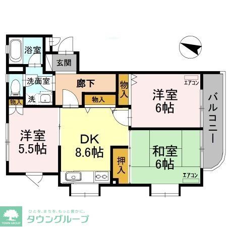 パークス IIの間取り写真