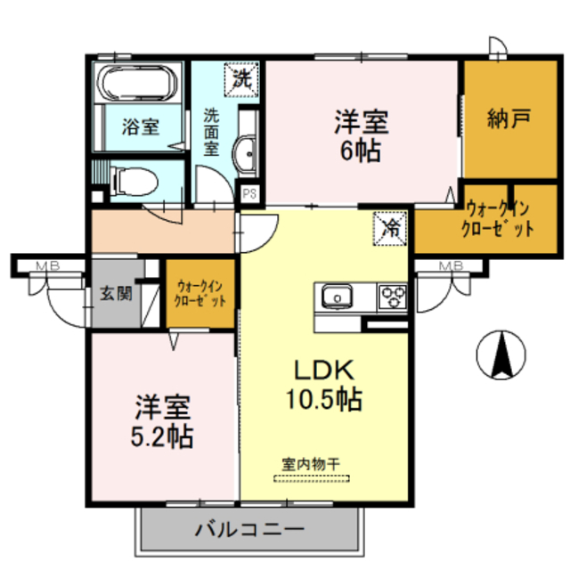 dear courtの間取り写真