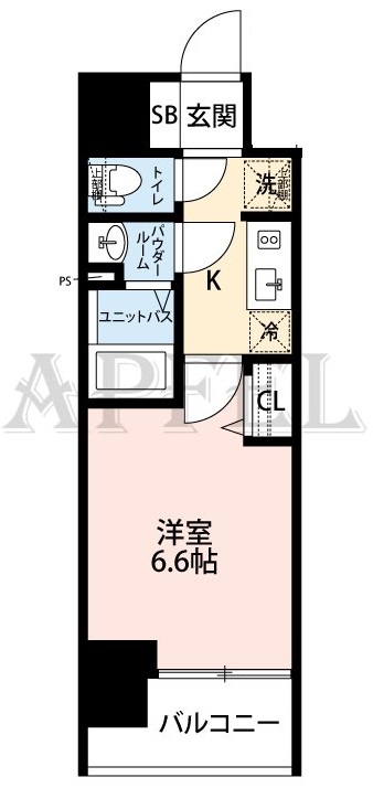 プレサンス立売堀ベルヴィルの間取り写真