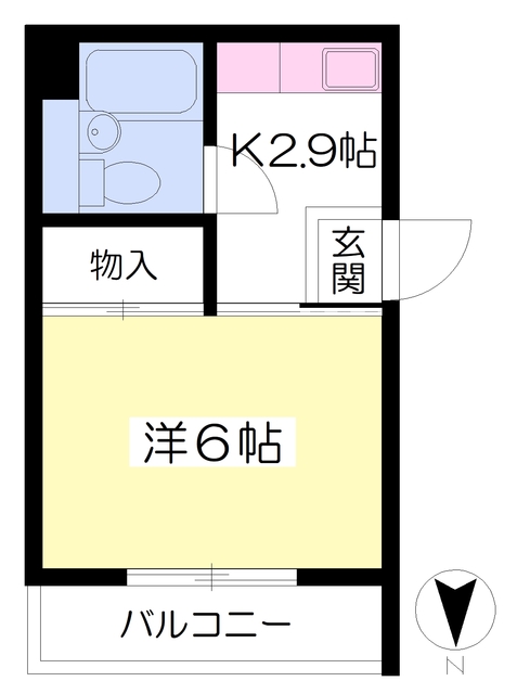 松山市清水町のマンションの間取り